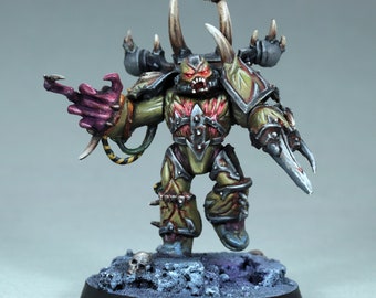 ウォーハンマー 40,000 デスガードペイント済みミニチュア Paint Death Guard Miniature, paint nurgle Marine miniature