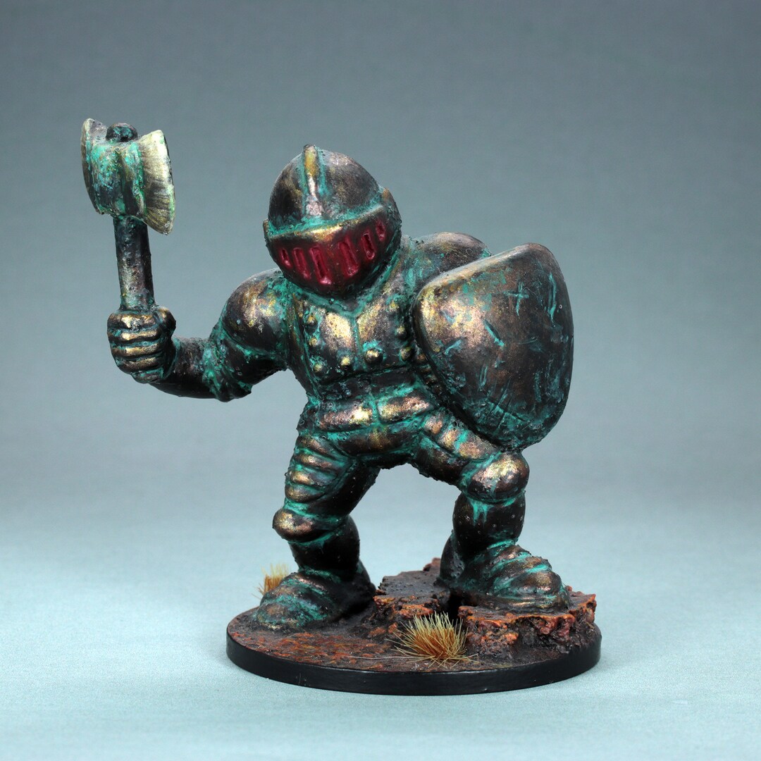 Painted Iron Golem Miniature Painted Construct Miniature Etsy