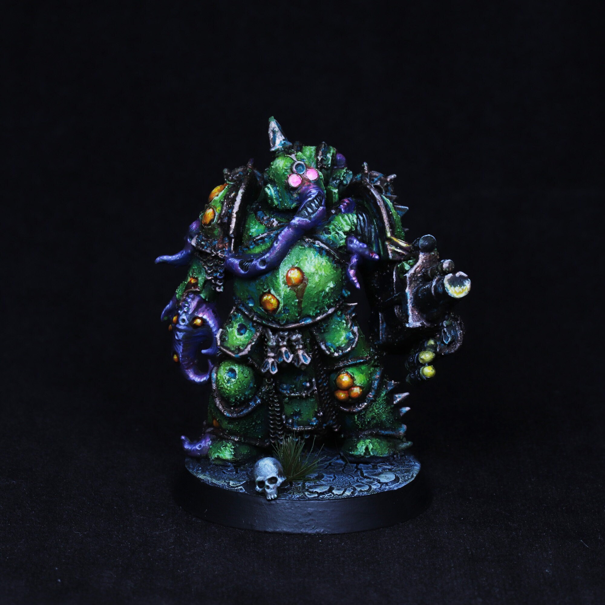 Painted Death Guard Miniature, Painted Nurgle Marine