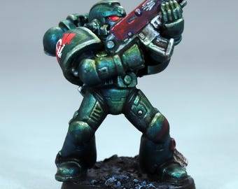 塗装済みネクロン戦士ミニチュア、塗装済みウォーハンマー 40k