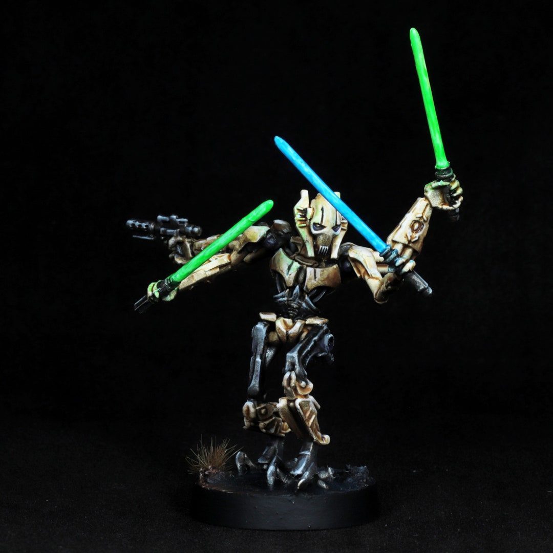 Painted General Grievous Miniature Paint Star Wars Miniature Etsy