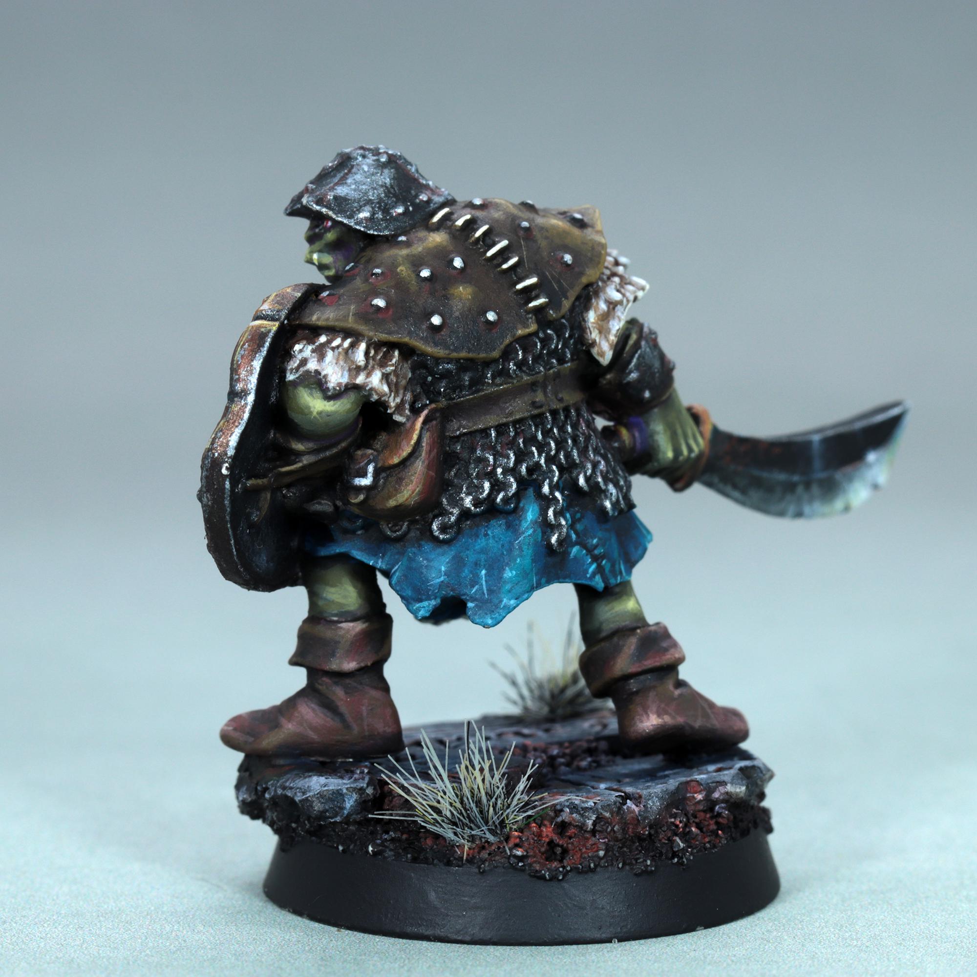 Figurine Lesser Orc Spearman (sans Casque) - War Lords Reaper - Échelle 40mm - Métal - Pour JDR/D&D - Neuf