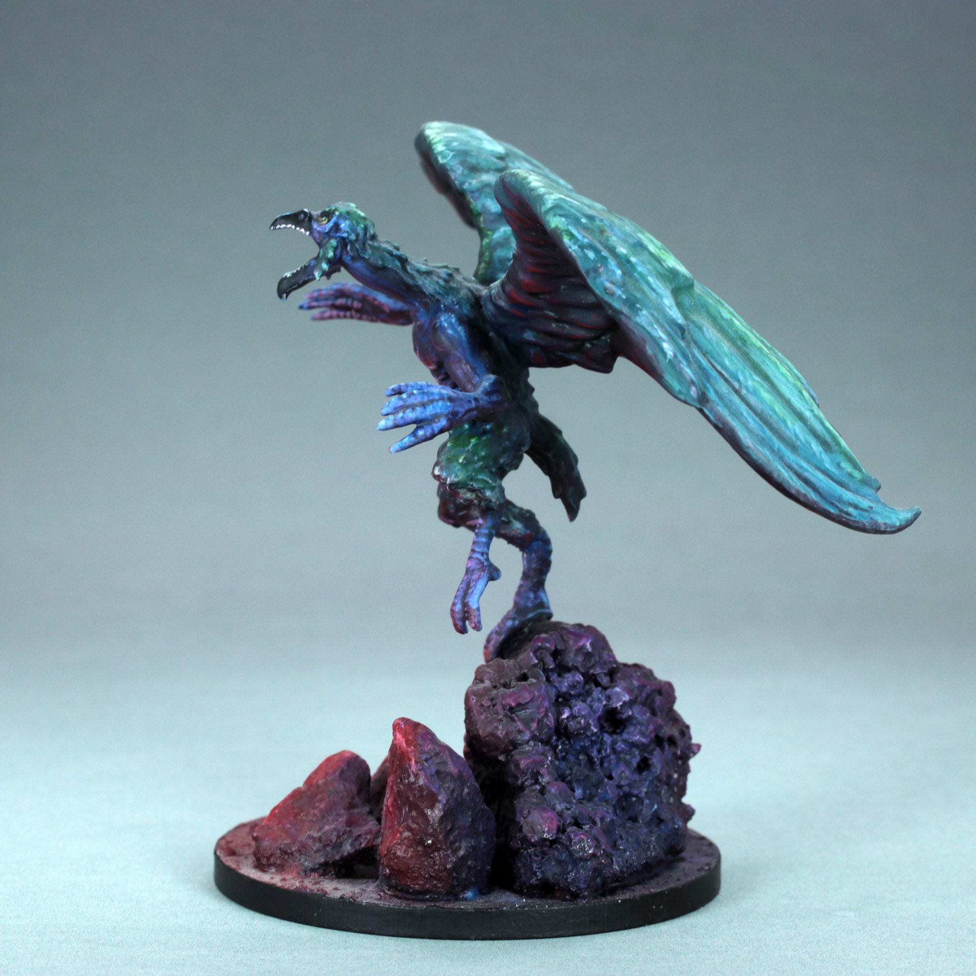 Painted Vrock Miniature, Painted Dnd Devil Miniature, Painted Demon ...