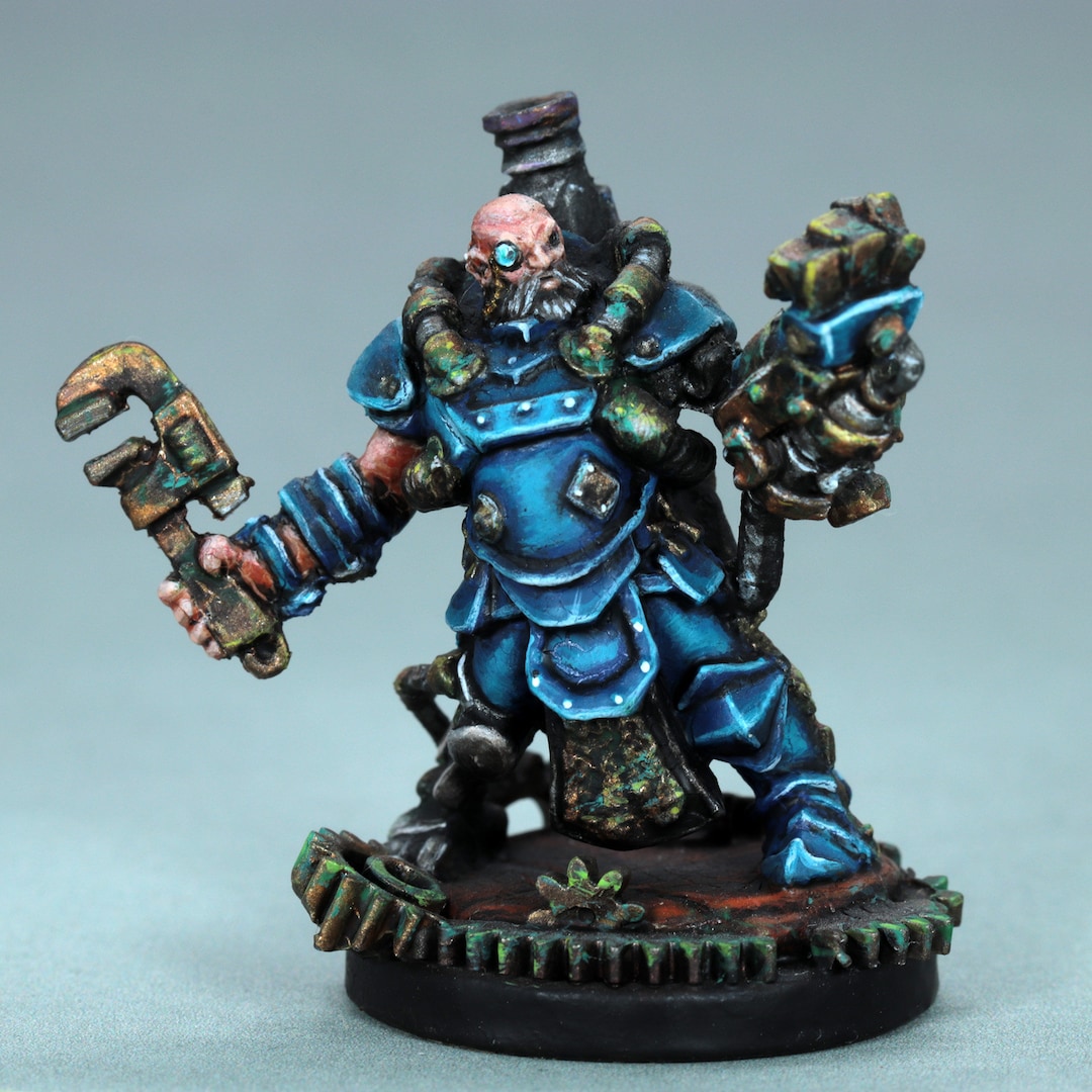 Figurina Reaper Bones Decker Lugstampf 80031 &ndash; 30mm In Resina Per GDR D&amp;D, Sci-Fi, Steampunk