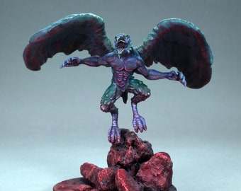 Painted Vrock Miniature, painted DnD devil miniature, painted Demon Vrock,Painted Demon miniature,Warhammer Daemon Prince,Prince of Tzeentch