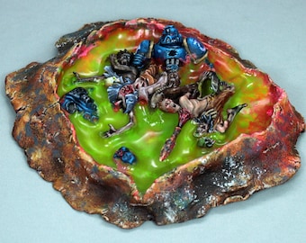 塗装済みデスガードマリーンミニチュア、塗装済みナーグルマリーン