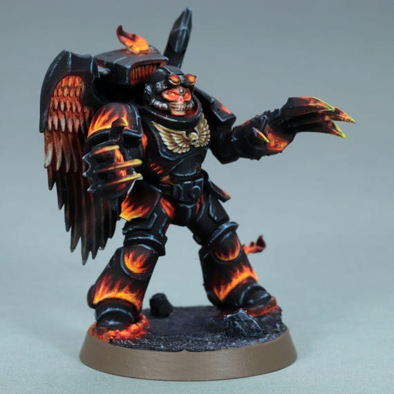 ウォーハンマー 40,000 デスガードペイント済みミニチュア カスタムオーダー ウォーハンマー40K デスガード「ダークインペリウム