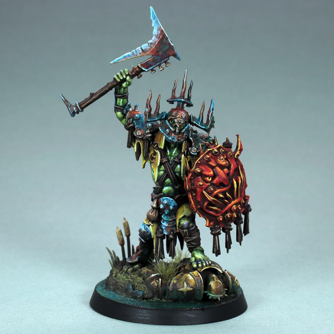 おかめWARHAMMER Painted Kruleboyz Killaboss,painted Warhammer Aos Miniature Orruk