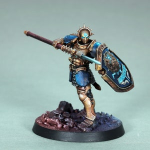 Painted Vindictor Miniature,painted Stormcast Eternals Miniature,painted female warhammer aos miniature,painted warhammer age of sigmar, tmm