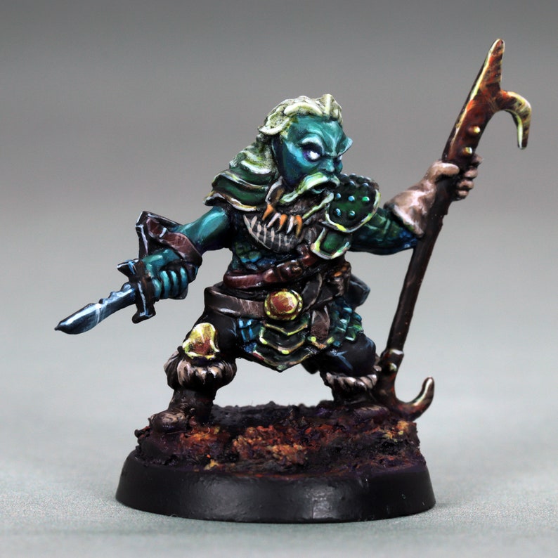 Painted Derro Captain Miniature, Painted Dnd Dwarf Miniature, Painted ...
