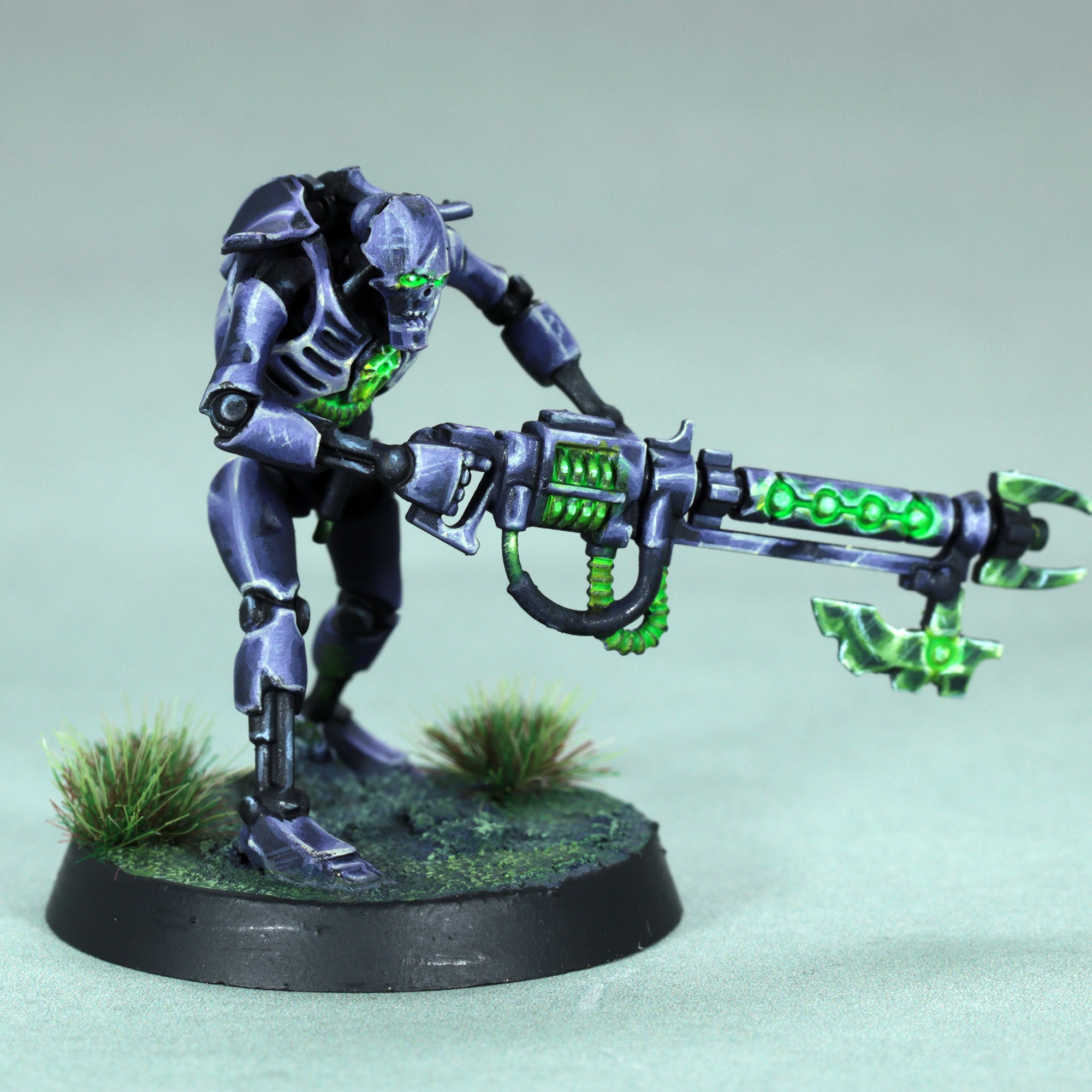 Painted Necron Warrior Miniature,vpainted Warhammer 40k
