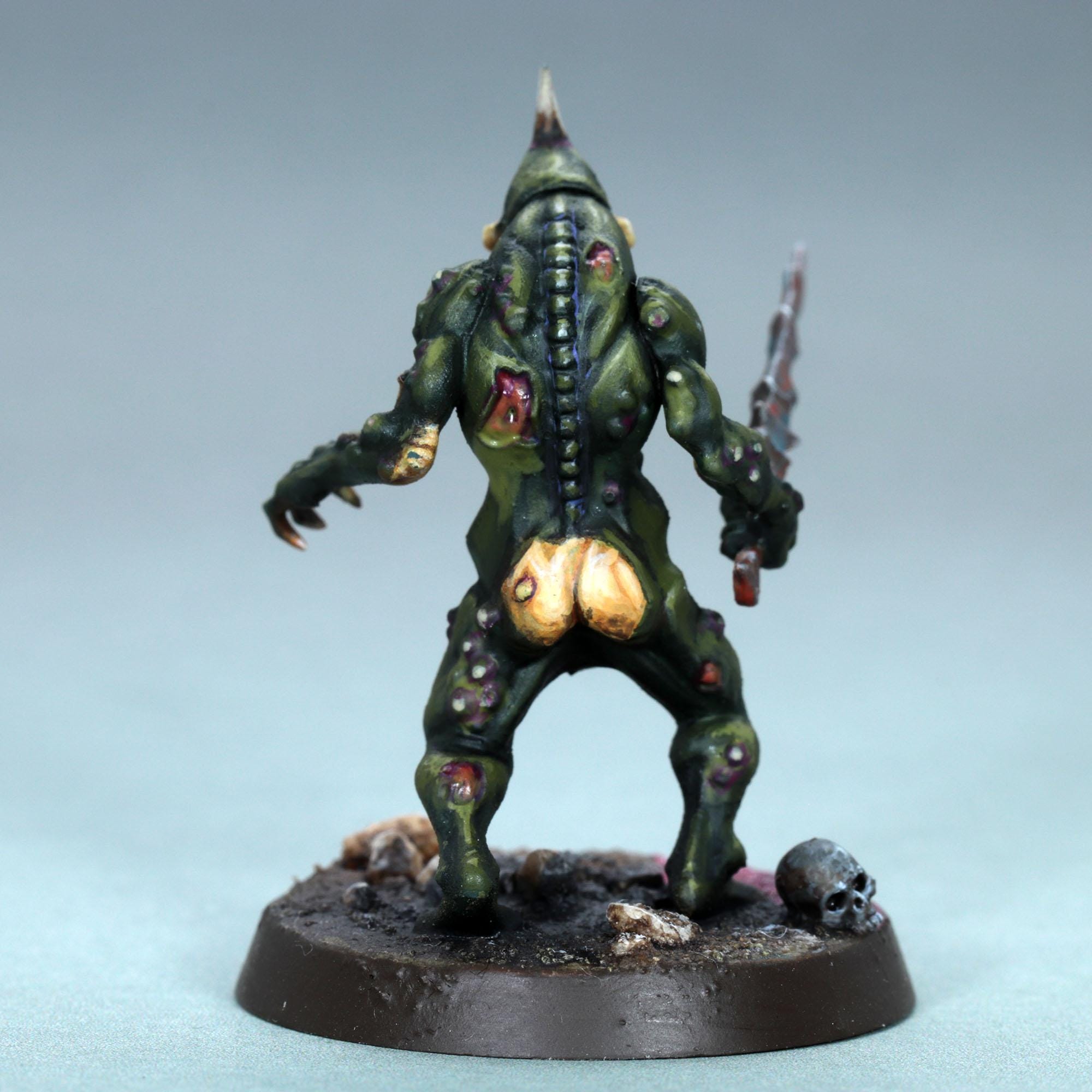 Painted Plaguebearer Miniature, Painted Plaguebearer Warhammer 40k