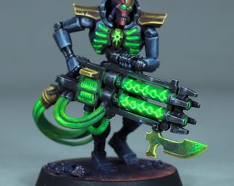 塗装済みネクロンスコルペクロードミニチュア、塗装済みウォーハンマー