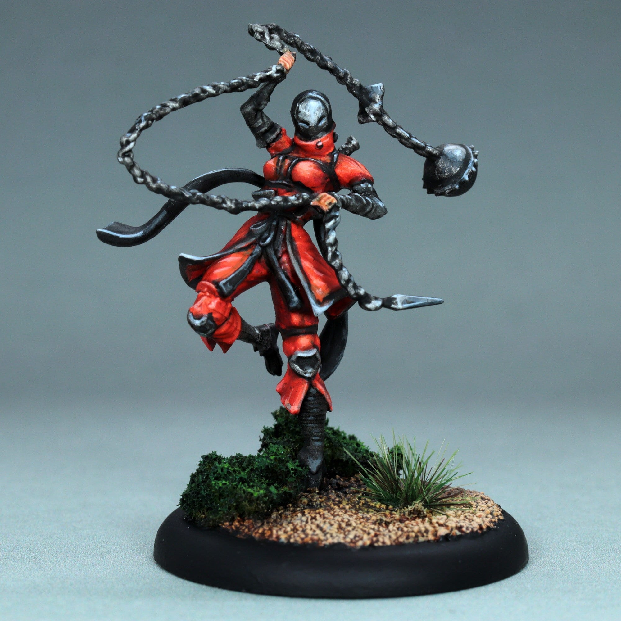 【値下げしました！】Subr Riot Mini NINJA 47/50 Painted Female Masked Ninja Miniature, Painted D&d Ninja Miniature