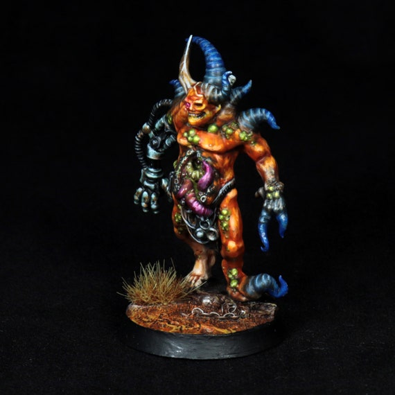 Painted Poxwalker Miniature, Painted Nurgle Poxwalker, Painted