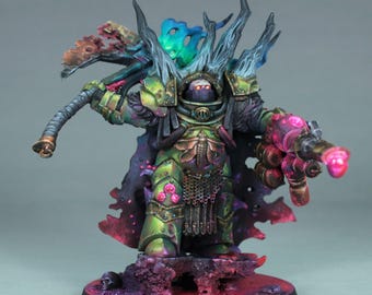 塗装済みネクロン戦士ミニチュア、塗装済みウォーハンマー 40k