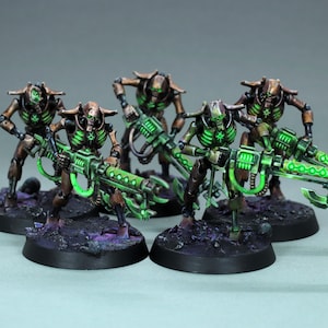 Painted Necron Warrior Miniatures,painted Warhammer 40k