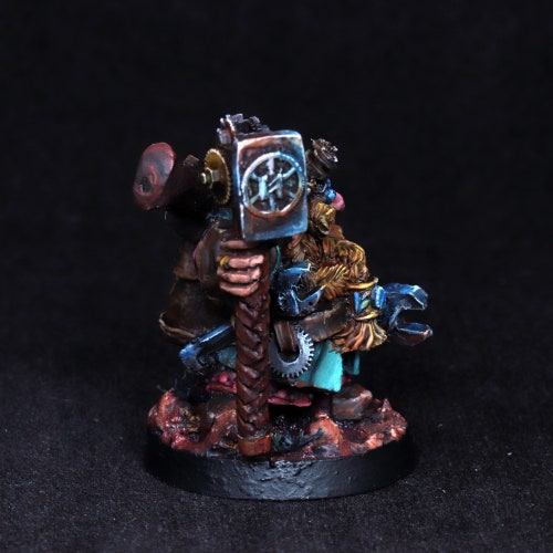 Painted Dwarf Engineer Miniature, pro paint DnD Dwarf miniature, Engineer shops miniature, Dwarf Cleric, Dwarf Priest, Musket, Gunslinger,RPG,D&D