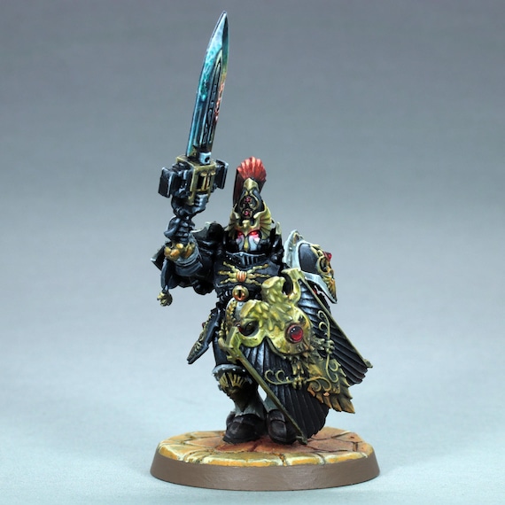 ウォーハンマー40k/30k カストーデスミニチュアセット 塗装済みカストディアン ガード ミニチュア、塗装済みアデプタス