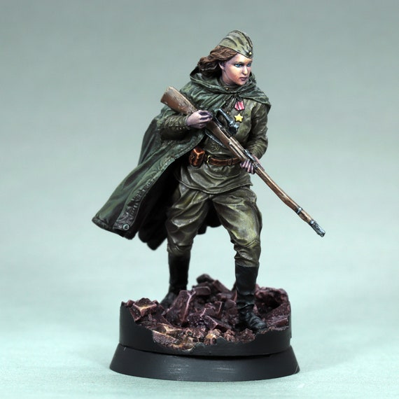 PRÉVENTE DE SOLDAT miniature peint General George Crook 54 mm | Art EUR