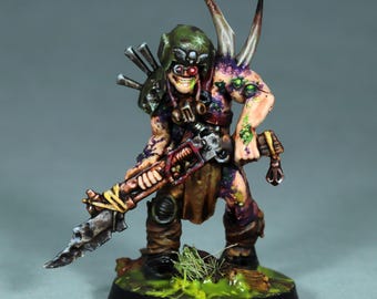 塗装済みネクロン戦士ミニチュア、塗装済みウォーハンマー 40k