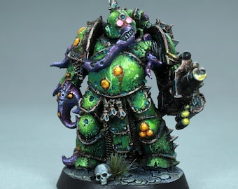 SF・ファンタジー・ホラー Warhammer 40k Nurgle x 19 chaos marines painted miniature death guard marine Nurgle plague warhammer