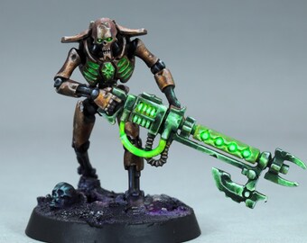 週刊ウォーハンマー　ネクロン　塗装済み。 塗装済みネクロンスコルペクロードミニチュア、塗装済みウォーハンマー