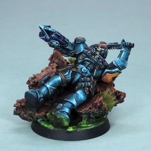 painted primaris reiver miniature, painted space wolves miniature, Space Wolf reiver miniature,Primaris Space Marine,Warhammer 40k Miniature