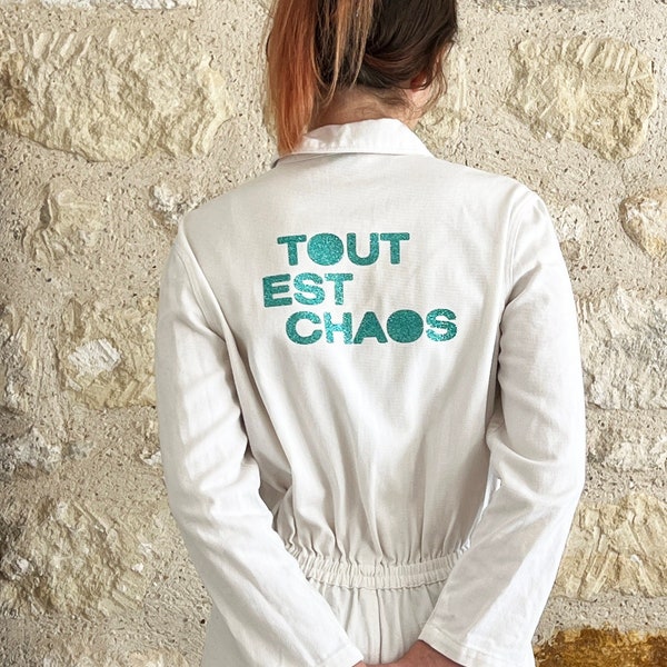 Combinaison blanche TOUT EST CHAOS