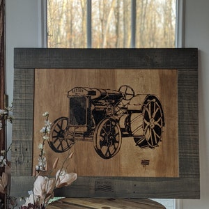 Samson Tractor Wood Burning