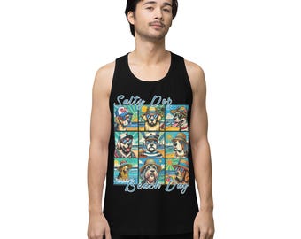 Un débardeur Salty Dog pour se préparer pour la plage ! Débardeur premium pour hommes