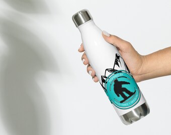 Snowboarding... Get out there.  Stainless Steel Water Bottle