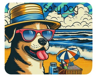 Tapis de souris chien salé