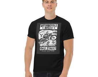 courses de motos vintage - T-shirt classique pour hommes