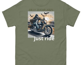 T-shirt classique homme rallye motard saison 2024