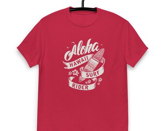 T-shirt classique Surf Rider pour hommes Aloha