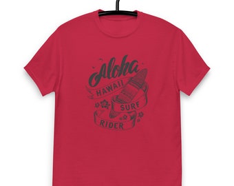Aloha Hawaii Surf Rider T-shirt classique pour hommes