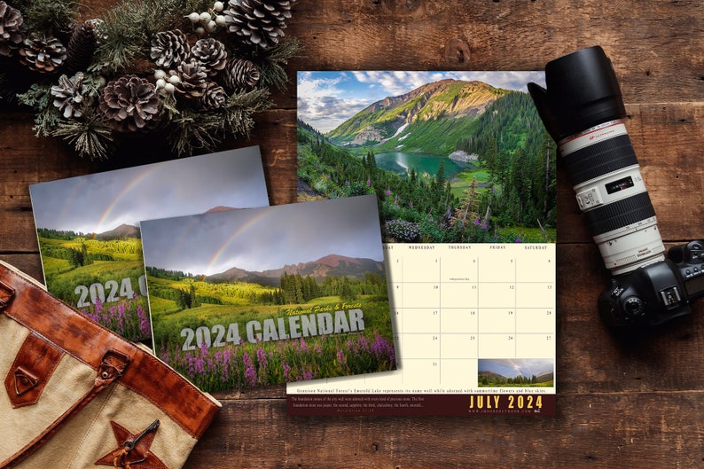 2024 National Parks Wall Calendar Acadia, Big Bend, Black Canyon, Grand