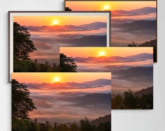 Smoky Mountains Sunrise Print – National Park Landscape Photography
