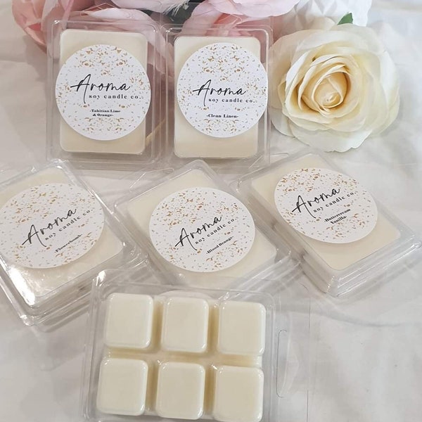 Highly fragranced Soy Wax Melts 60 hr burn time