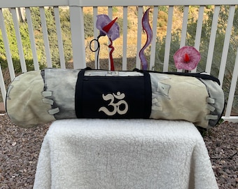 Large yoga mat bag with handles