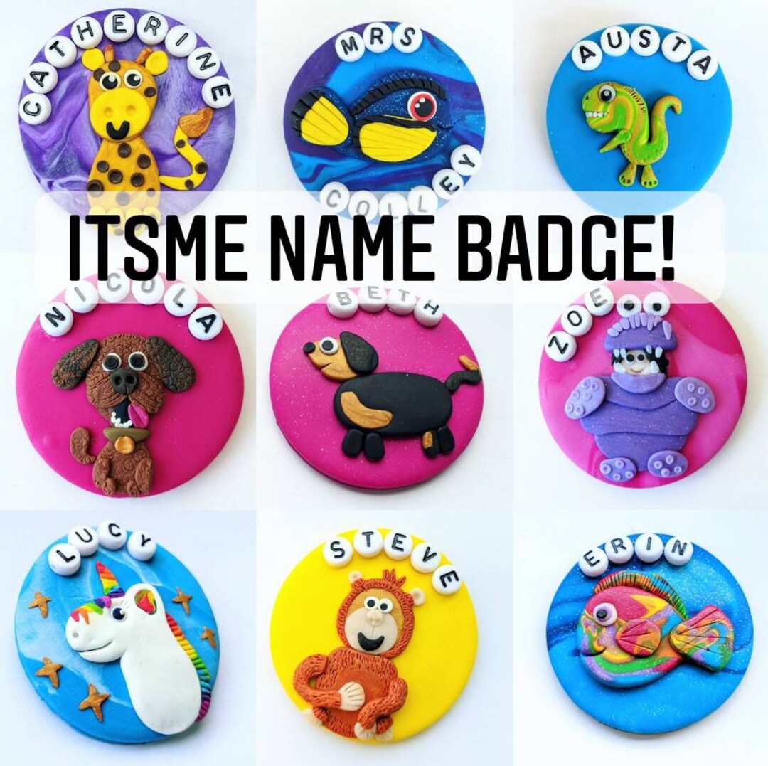 Itsme Name Badge Etsy