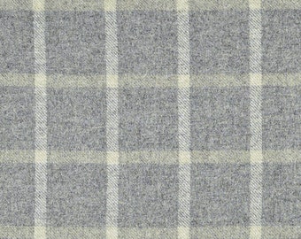 Abraham Moon Earth Blue100/% Wool Plain Upholstery FabricIn Stock