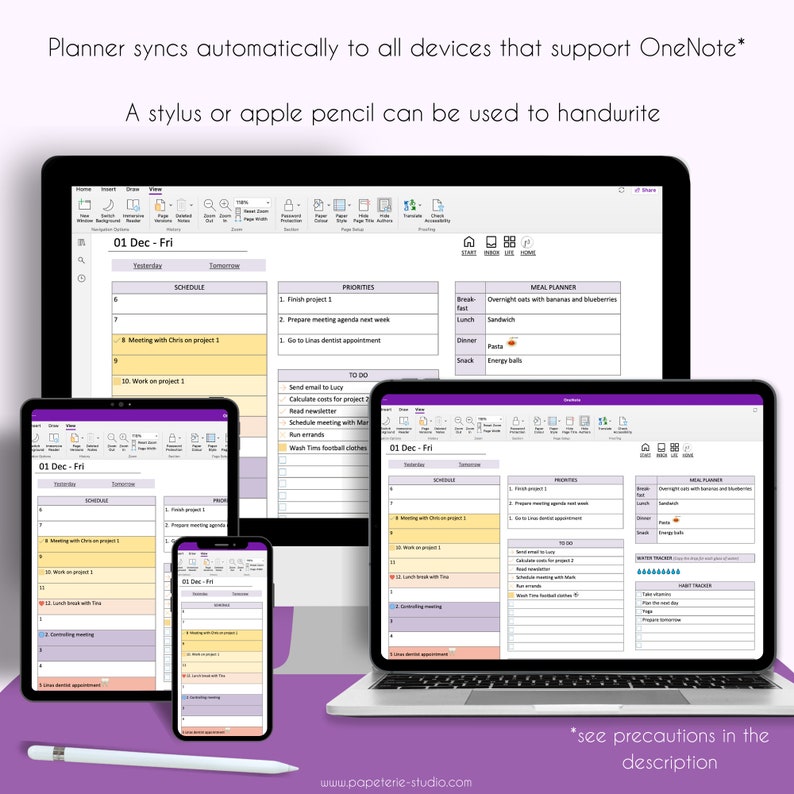 Onenote ADHD Planner 2023 Hyperlinked Onenote Template 2023 Etsy UK
