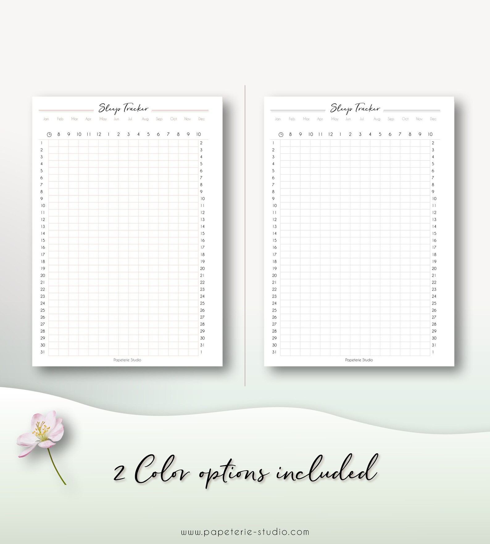 Printable SLEEP TRACKER for Your Planner or Bullet Journals by ...