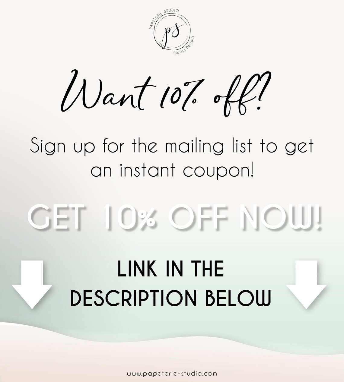 GET 10 OFF of Your Next Order in My Shop Instant Coupon Etsy