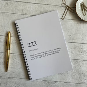 Angel Number Notebook - Numerology Planner - Angel Number Gift - Angel Notebook - Angel Gifts For Friend - Journaling Notebook For Women