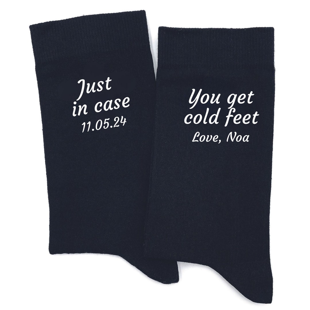 Custom Text Socks - Black Personalized Sock With Custom Name, Initilas ...