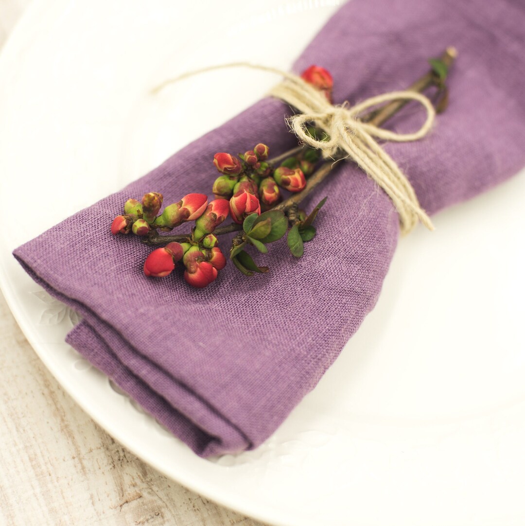 Mauve Napkins Cloth Set Wedding Linen Napkin in 35 Colors Etsy UK