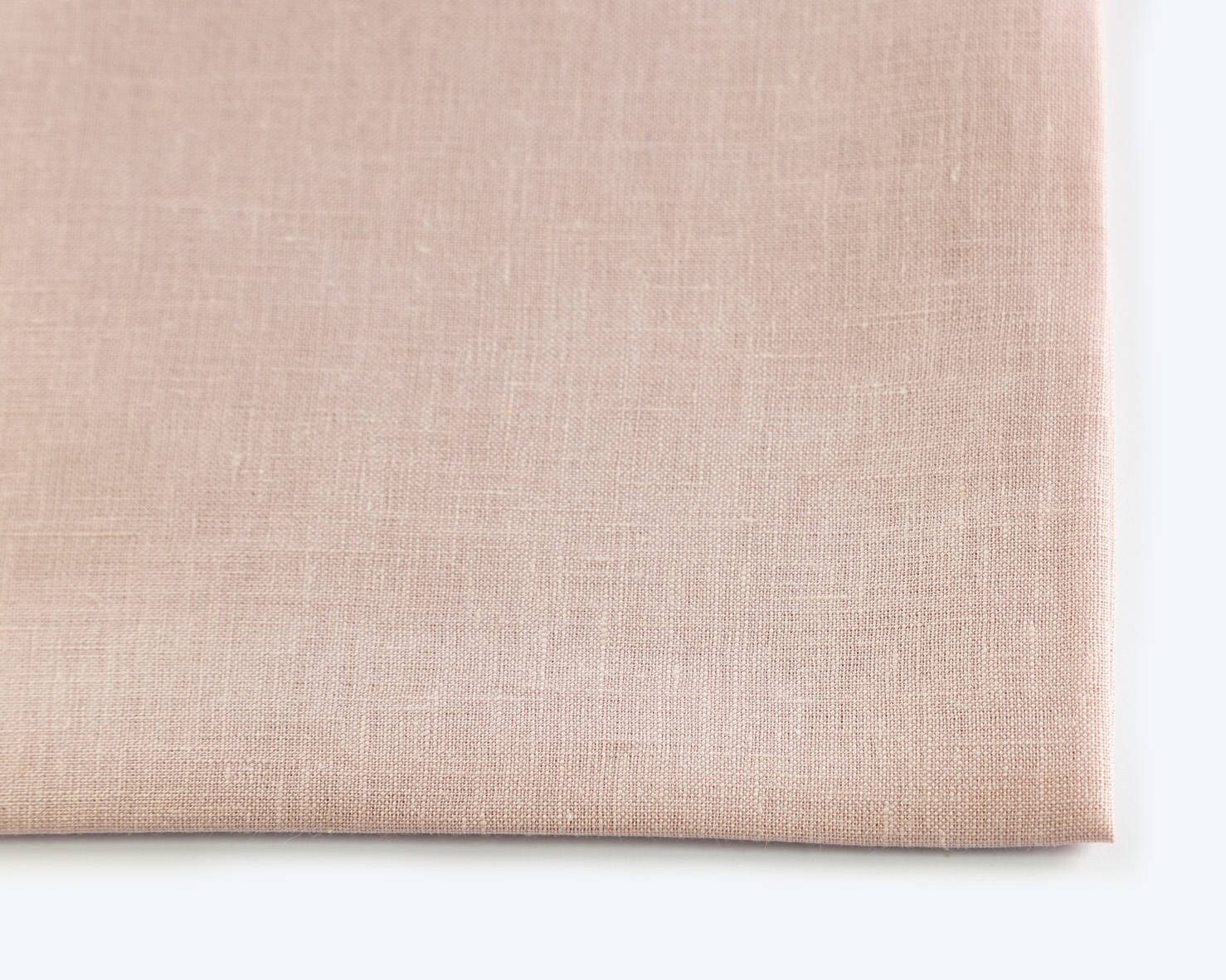 Blush Pink Fabric 100 Linen Fabric Organic Fabric For Sewing Etsy